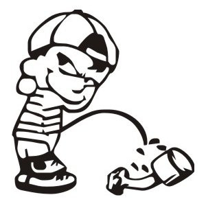 Наклейка на авто Хулиган V2