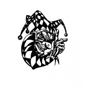 Наклейка на авто Шут