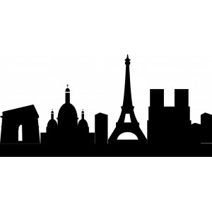 Наклейка на авто Города и страны. Париж версия 2. Paris. Франция