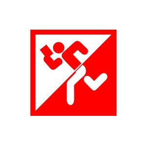 Наклейка на авто Бегущий человек