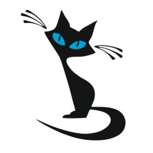 Наклейка на авто Кошка версия 7, Изящная кошечка