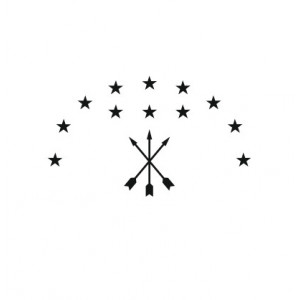 Наклейка флаг Адыгеи без фона